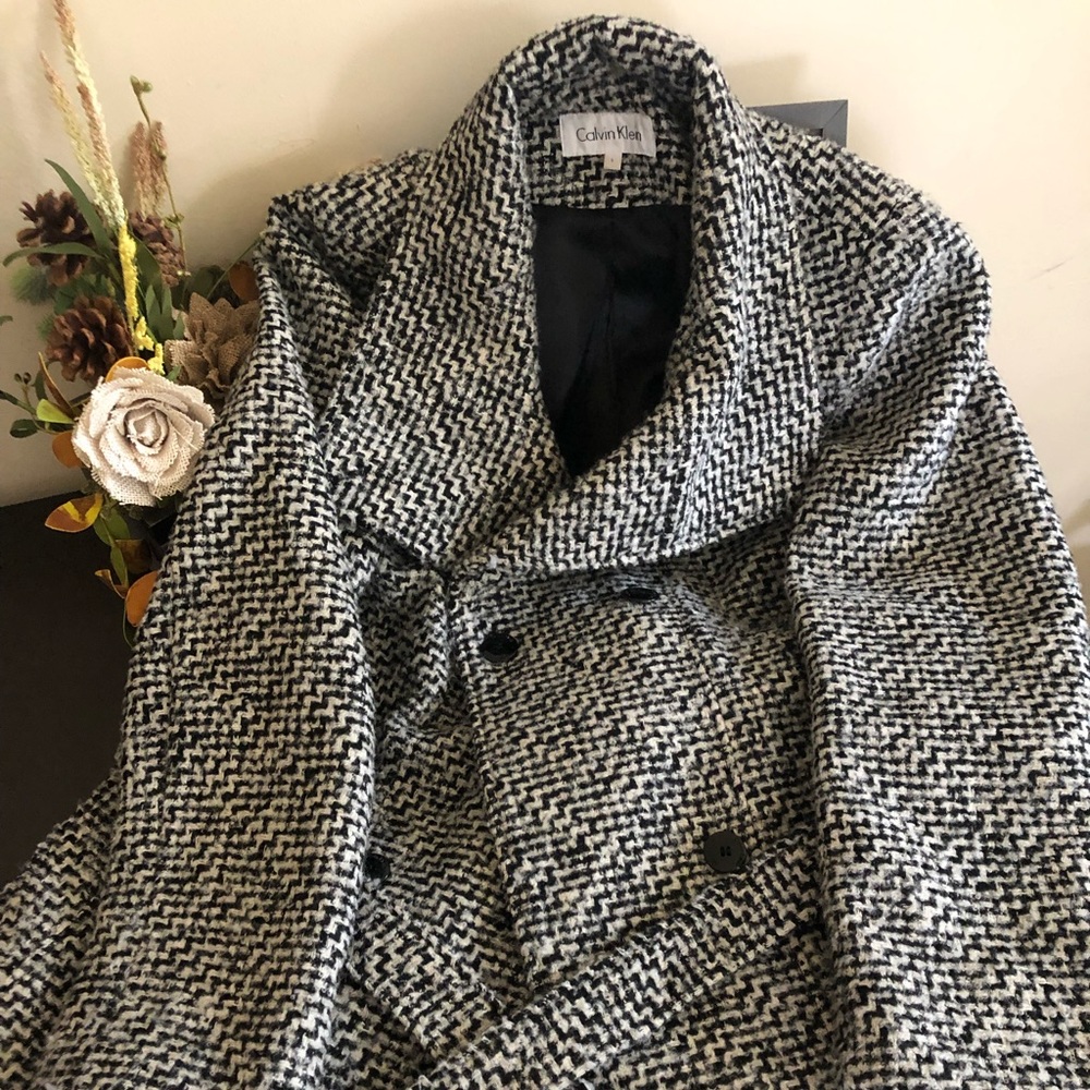 Calvin Klein Grey/Black Peacoat